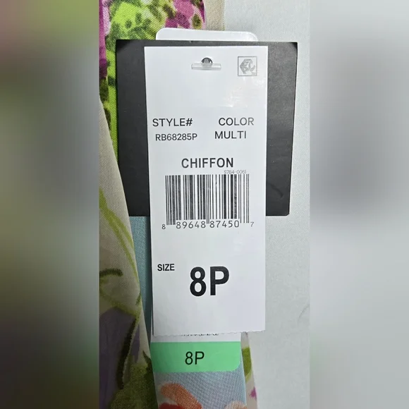 NWT Women's Signature by Robbie Bee Floral Print Dress 8P Feminine Coquette - Picture 8 of 10